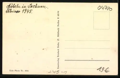 AK Döbeln i. Sa., Lichtspielhaus Capitol mit Strassenpartie