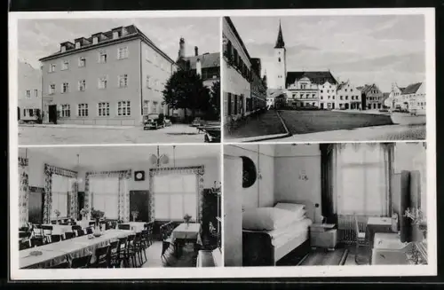 AK Frontenhausen /Ndb., Braurerei, Gasthaus und Hotel Röhlr, Bes. Josef Röhrl