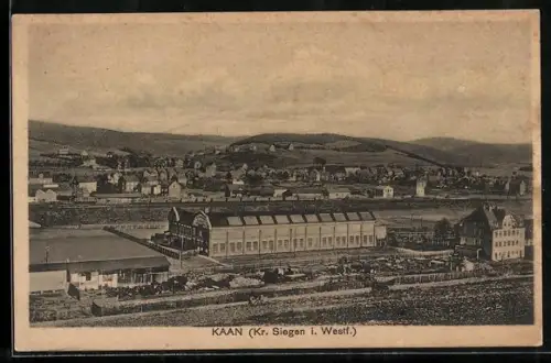 AK Kaan /Siegen, Vogelschau auf die Maschinenfabrik Herkules