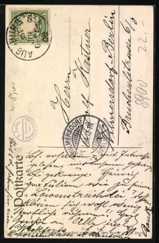 AK Augsburg, Ankunft s. K. Hoheit d. Prinzen Ludwig in Augsburg, Jahrhundertfeier