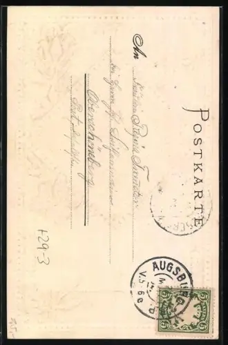 Passepartout-Lithographie Augsburg, St. Ulrichskirche