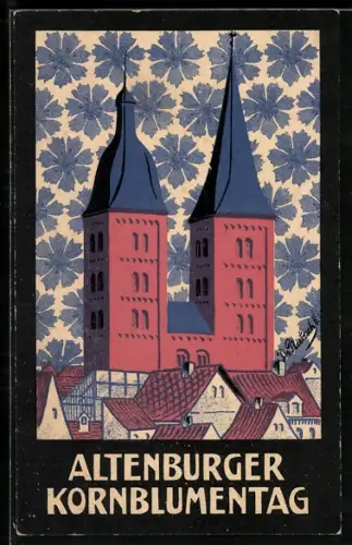 AK Altenburg / S.-A., Kornblumentag, Kirche