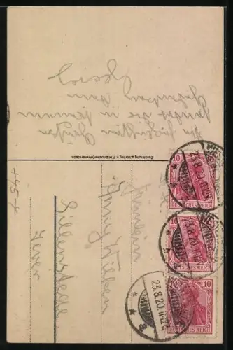 AK Westerstede, VII. Gauturnfest des Oldenburger Turngaues 1920, Kirche