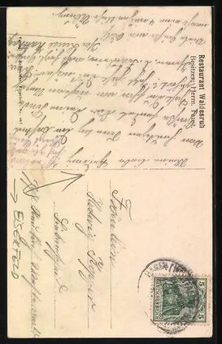 AK Eiserfeld, Restaurant Waldesruh, Ortspartie