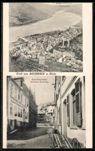 AK Bacharach, Hotel Fremden Pension Heinr. Hoffmann