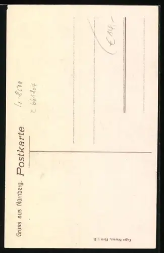 AK Nürnberg, Obstmarkt, Gasthof zur Bayrischen Krone K. Dillmann, Fassade