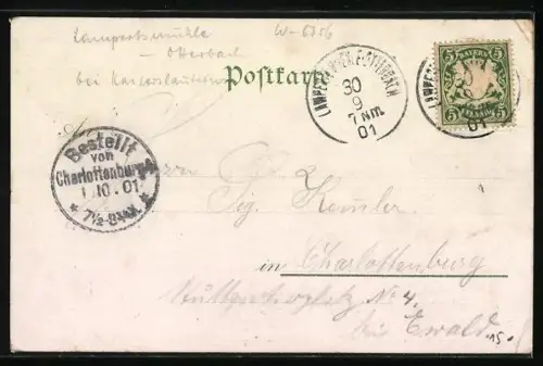 Lithographie Gersweiler, Gasthaus Gersweiler Hof, Gesamtansicht