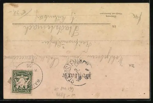 AK Waidhofen, Gasthaus zum alten Wirth, Kirche, Schulhaus, Totalansicht