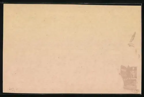 Lithographie Augsburg, Gasthof zum weissen Lamm, Theater