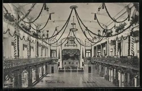 AK Augsburg, Saalbau Herrle, Jos. Neureiter