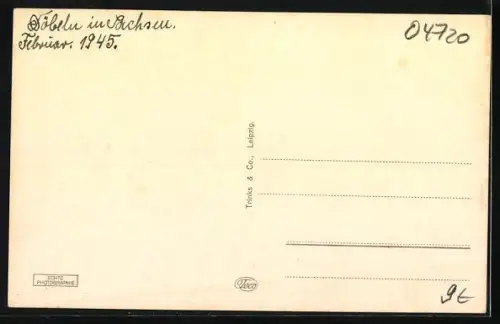 AK Döbeln i. Sa., Strasse am Hindenburgplatz