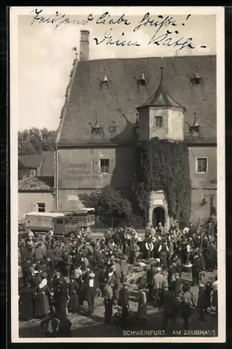AK Schweinfurt, Markttag am Zeughaus