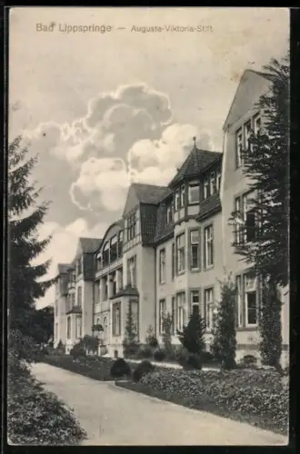 AK Bad Lippspringe, Partie am Auguste-Viktoria-Stift