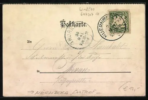 AK Nürnberg, Gasthof am Dutzendteich, J. B. Zetlmeier, Terrasse, Sicht auf den Teich