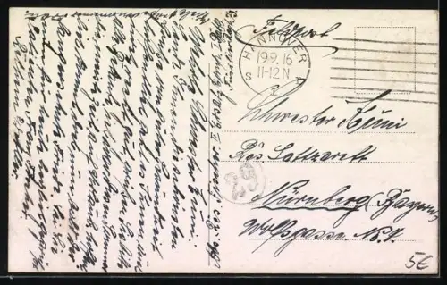 AK Hannover, Partie in der Bahnhofstrasse