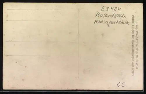 Foto-AK Rolandseck, Rheingaststätte, Erholungsheim der Stadt Cöln