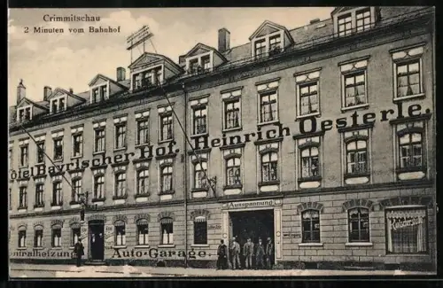 AK Crimmitschau, Hotel Bayrischer Hof