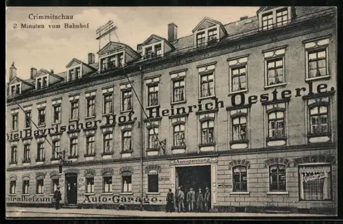 AK Crimmitschau, Hotel Bayrischer Hof