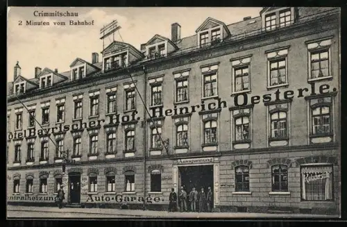 AK Crimmitschau, Hotel Bayrischer Hof