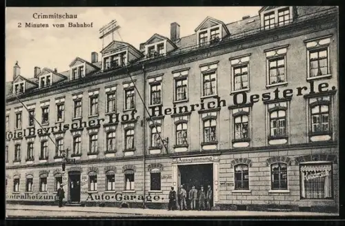 AK Crimmitschau, Hotel Bayrischer Hof