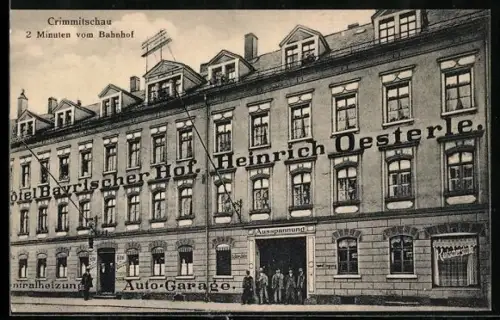 AK Crimmitschau, Hotel Bayrischer Hof