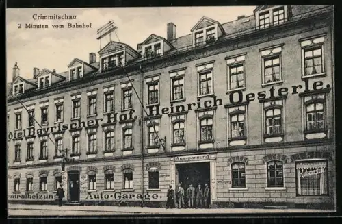 AK Crimmitschau, Hotel Bayrischer Hof