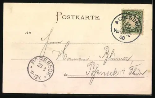 AK Augsburg, Gasthaus Ablass