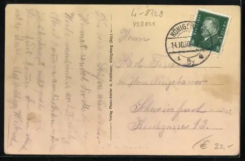 AK Altershausen /Ufr., Blick in den Ort