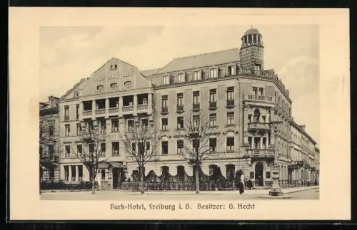 AK Freiburg i. B., Blick zum Park-Hotel