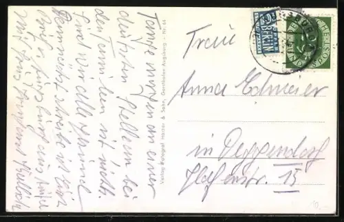 AK Stettenhofen, Siedlung, Schule, Gastwirtschaft u. Kolonialwaren Konowitz, Gesamtansicht