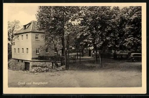 AK Burgthann, Gasthaus zum Bahnhof Erhard Hiltner