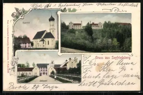 AK Seyfriedsberg, Schloss Seyfriedsberg, Schlosshof, Vesperbild