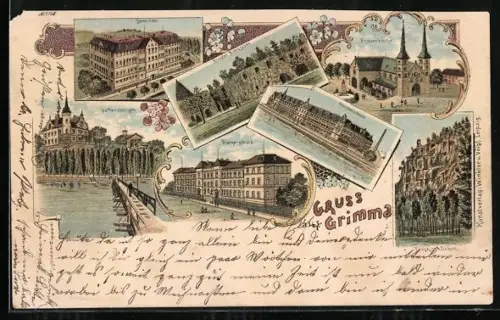 AK Grimma, Bürgerschule, Seminar, Fürstenschule, Kloster Nimbschen