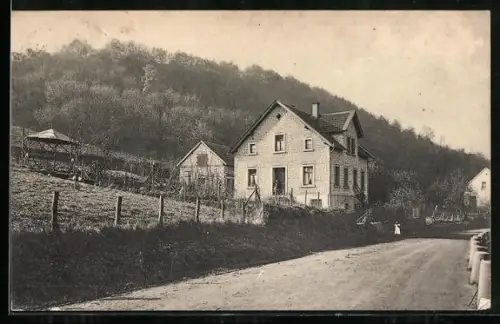 AK Hochstein /Winnweiler, Fremden-Pensionat J. Buhrmann mit Strassenpartie
