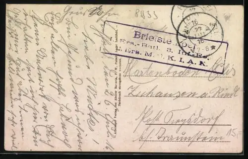 AK Kloster Lechfeld, Kloster mit Kirche, Kolonialwarenhandlg. u. Limonadenfabrik von V. Früholz und Calvarienberg