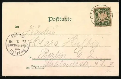 Lithographie Lager Lechfeld, Barackenanlagen, Soldaten bei den Kanonen