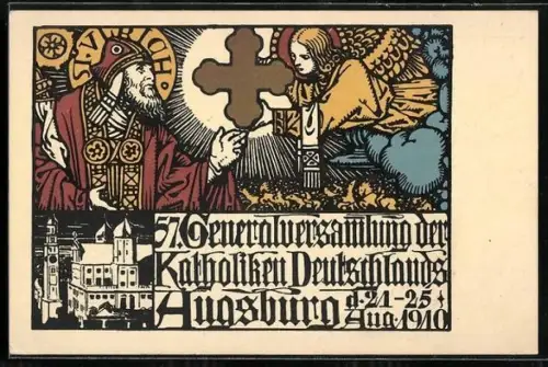 AK Augsburg, 57. Generalversammlung der KAtholiken Deutschlands 1910