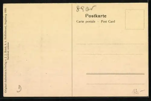 AK Augsburg, Aufmarsch von Soldaten in der mittleren Maximilianstrasse