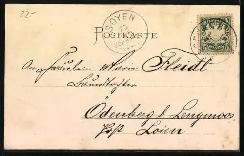 AK Augsburg, Parade-Musik vor der Wohnung des Garnisons-Aeltesten