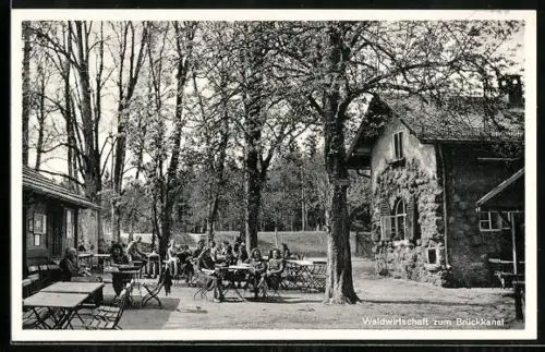 AK Feucht, Wald-Gasthof zum Brückkanal