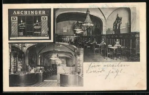 AK Berlin, Restaurant Aschinger Filiale 20, Innenansicht, Friedrichstrasse 191