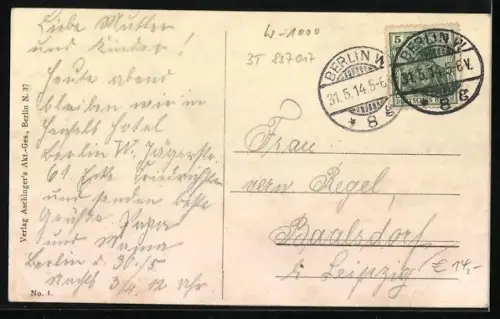 AK Berlin, Restaurant Aschinger Filiale 20, Innenansicht, Friedrichstrasse 191