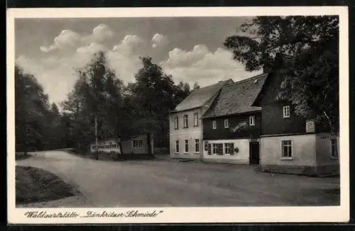 AK Dänkritz über Crimmitschau, Waldgasthaus Dänkritzer Schmiede