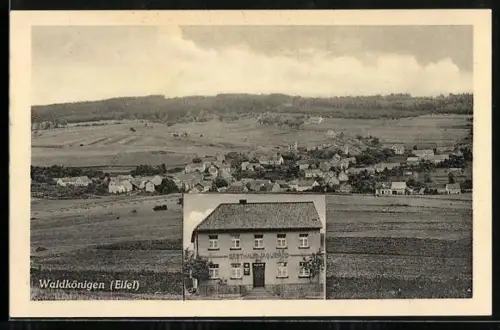 AK Waldkönigen, Gasthaus und Pension Jaquemod, Ortsansicht