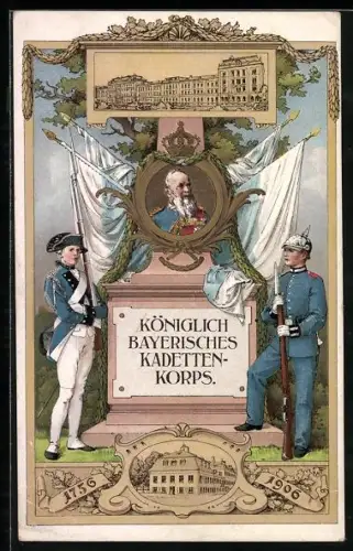 AK 150-jähriges Jubiläum des Königlichen Bayerischen Kadettenkorps 1756-1906