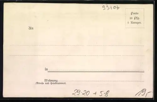 Seiden-AK Kyffhäuser, Ansicht vom Kyffhäuser-Denkmal