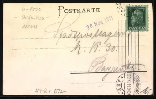 AK Nürnberg, Studentenwappen der Burschenschaft Baiyuvaria