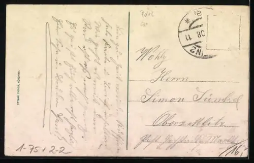 AK 60. jähr. Regierungsjubiläum Kaiser Franz Josef I. von Österreich m. Briefmarken