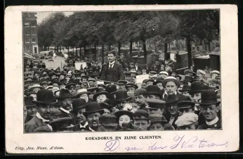 AK Amsterdam, Kokadorus en zijne clienten, Marktschreier