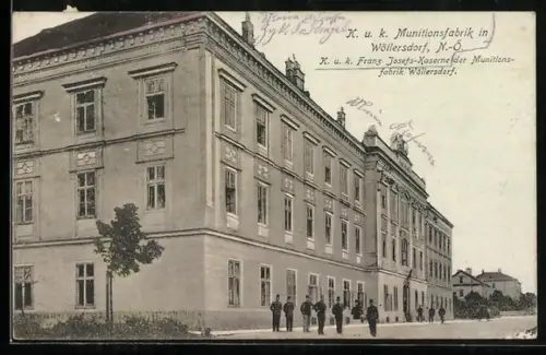 AK Wöllersdorf /N.-Ö., K. u. k Munitionsfabrik und Franz Josefs-Kaserne